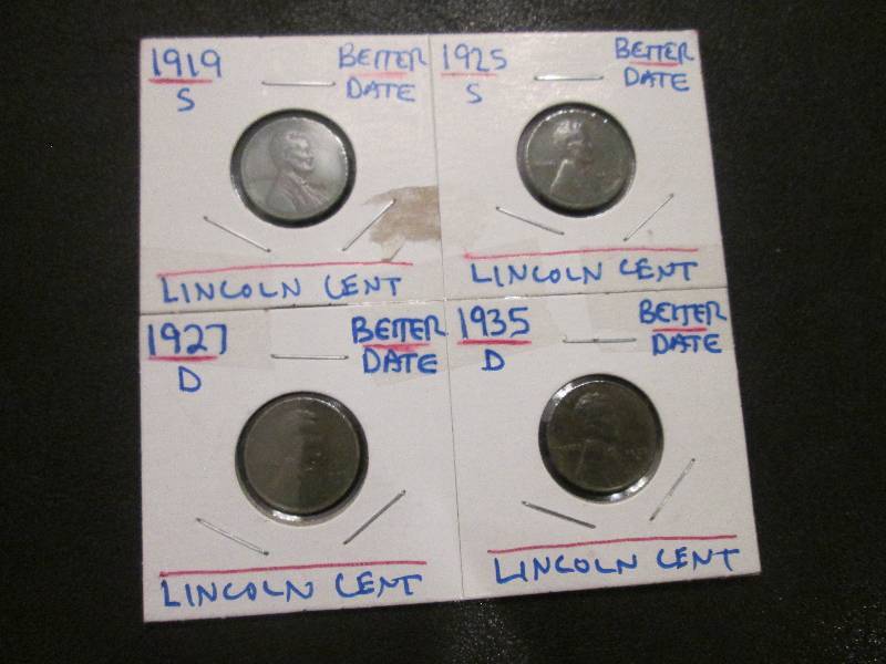 lot 41 image: 1919 S  1925 S  1927 D  1935 D Whea...