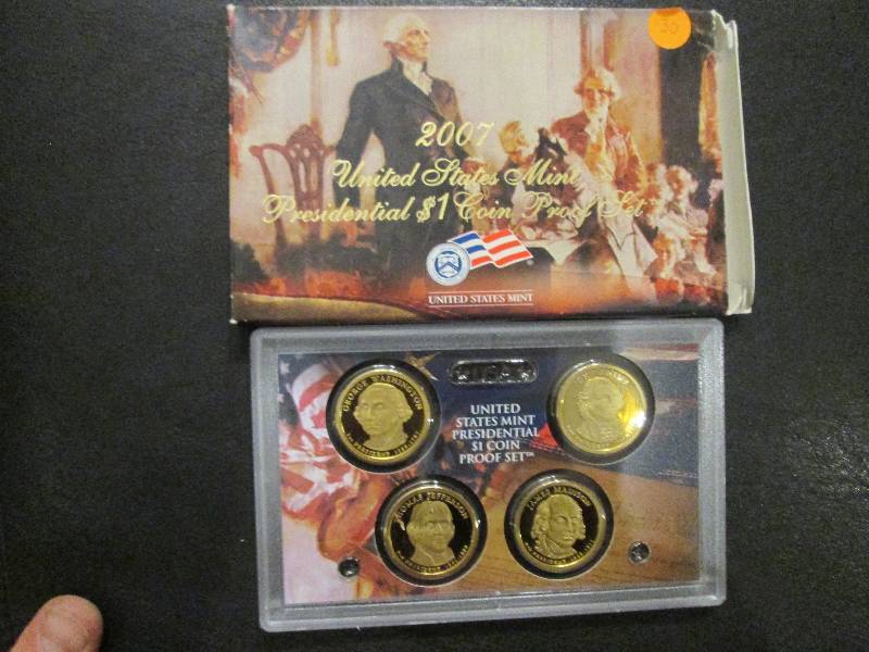 lot 52 image: 2007 Presidential $1 Coin Proof Set...