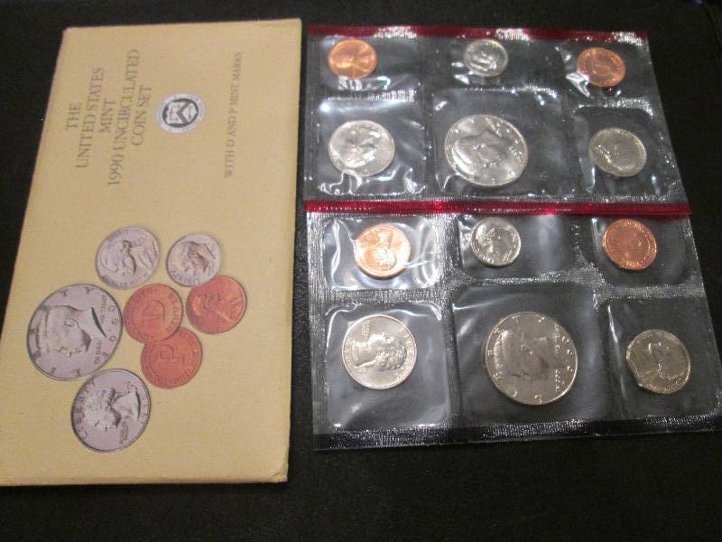 lot 58 image: 1990 P & D Coin proof set...