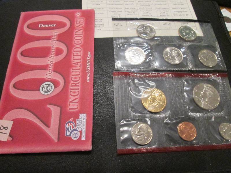 lot 60 image: 2000 D Coin proof set...