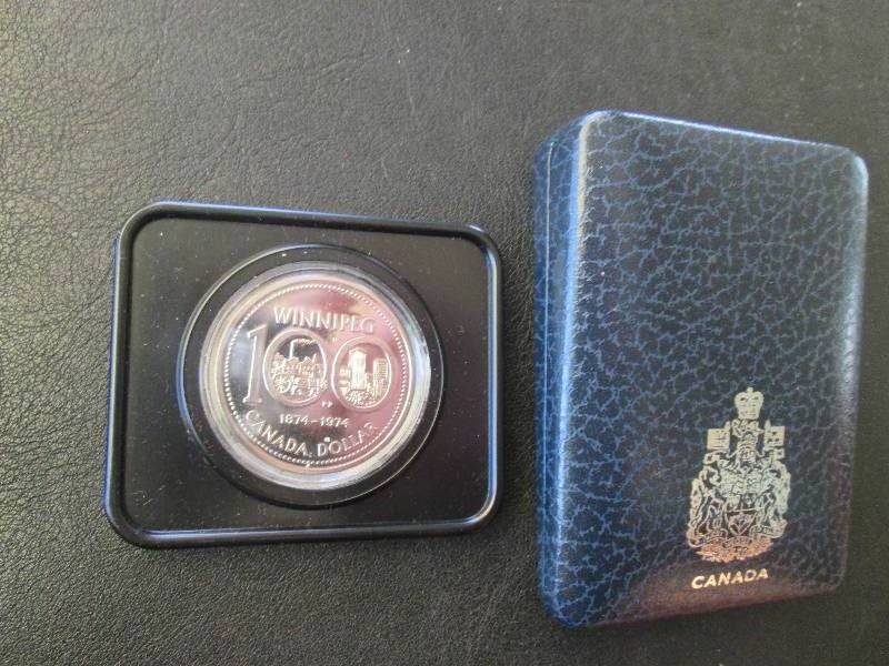 lot 68 image: Winnipeg 1874 - 1974 Canada dollar...