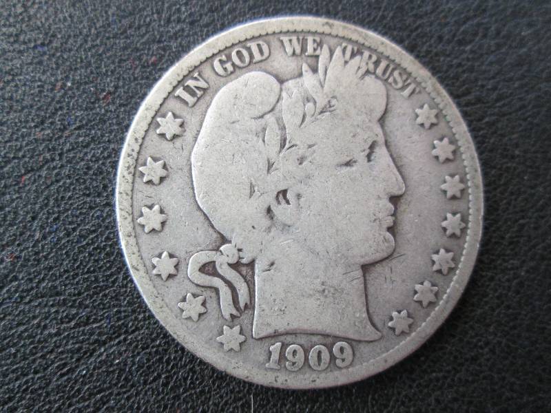 lot 75 image: 1909 S Half Dollar...