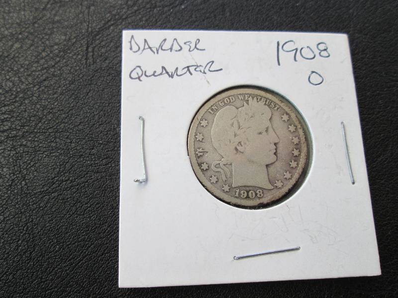 lot 83 image: 1908 O Quarter Dollar...
