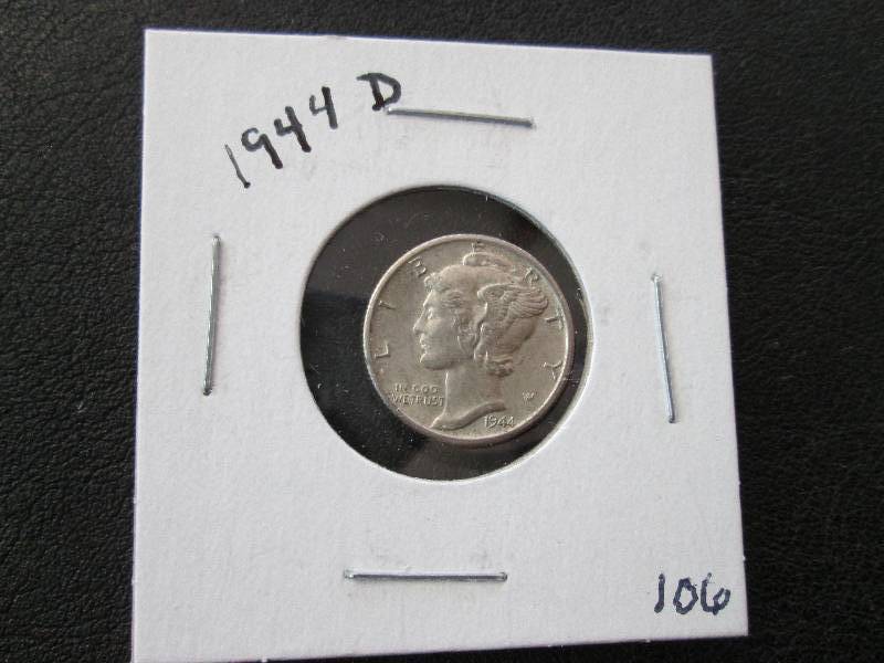 lot 86 image: 1944 D Dime...