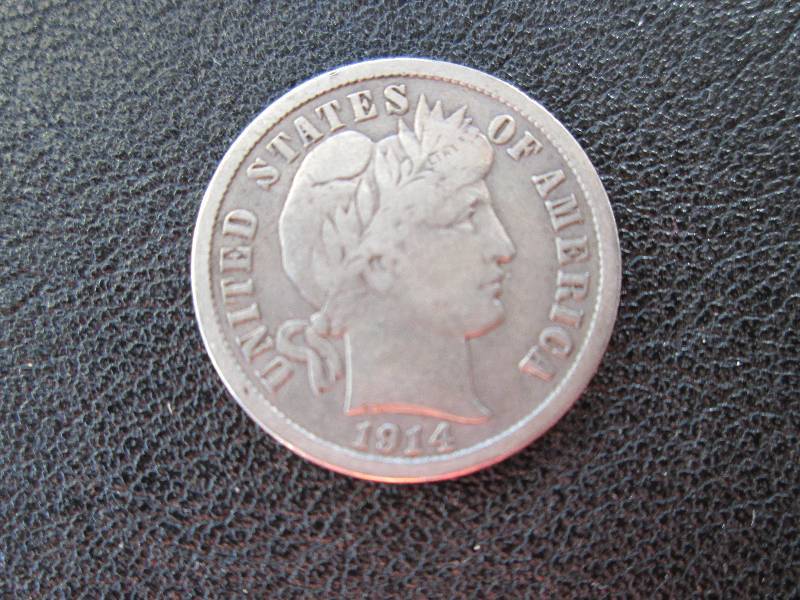 lot 101 image: 1914 D Dime...