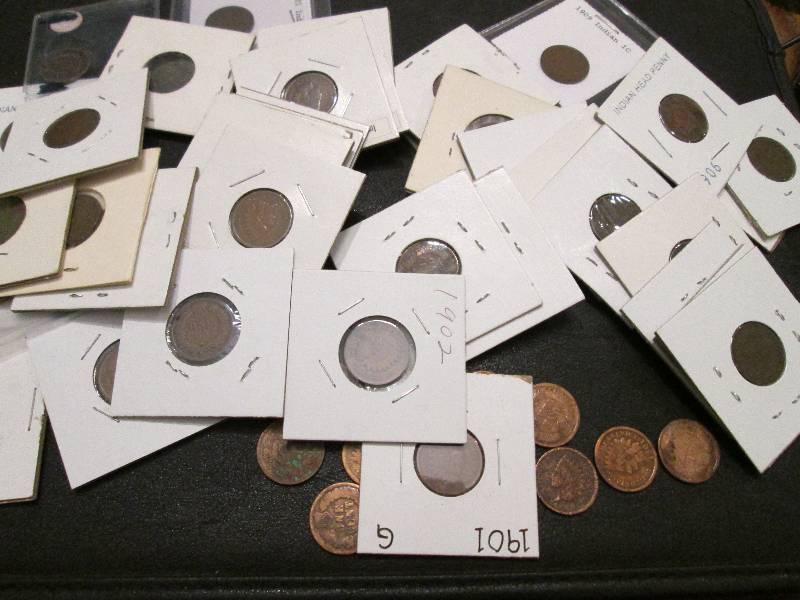 lot 127 image: Lot of 50 Indian Head Pennies...