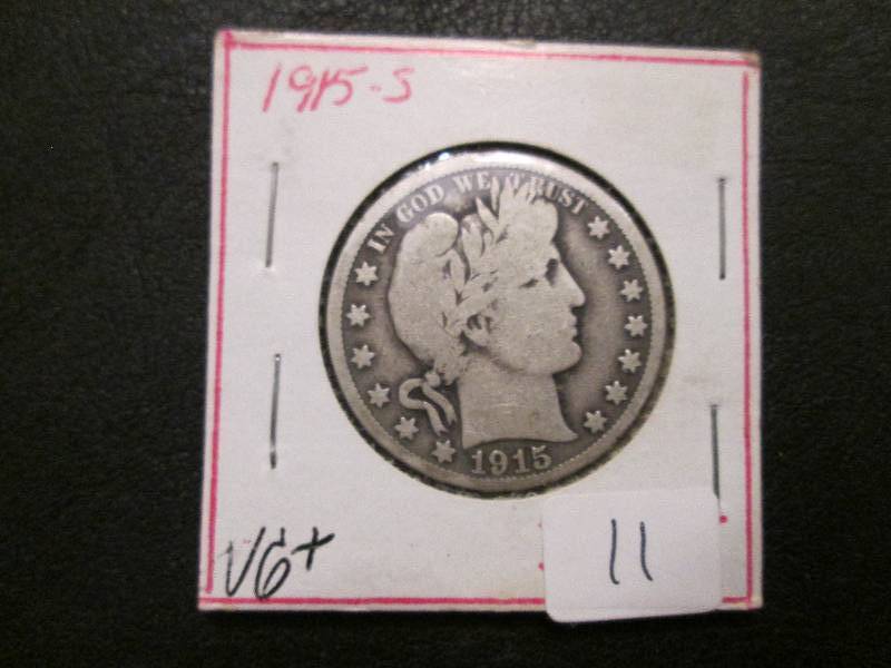 lot 140 image: 1915 S Half Dollar...