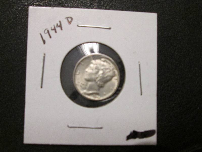 lot 158 image: 1944 D Dime...