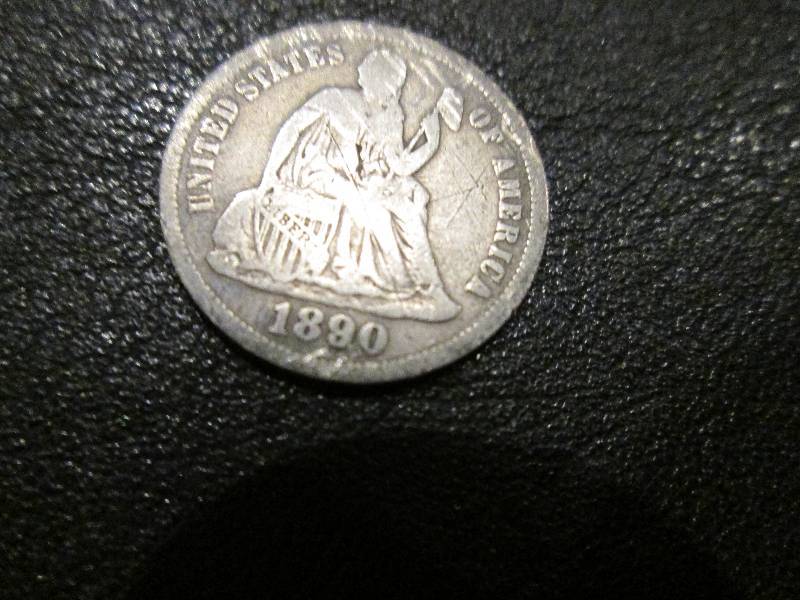 lot 163 image: 1890 Dime...