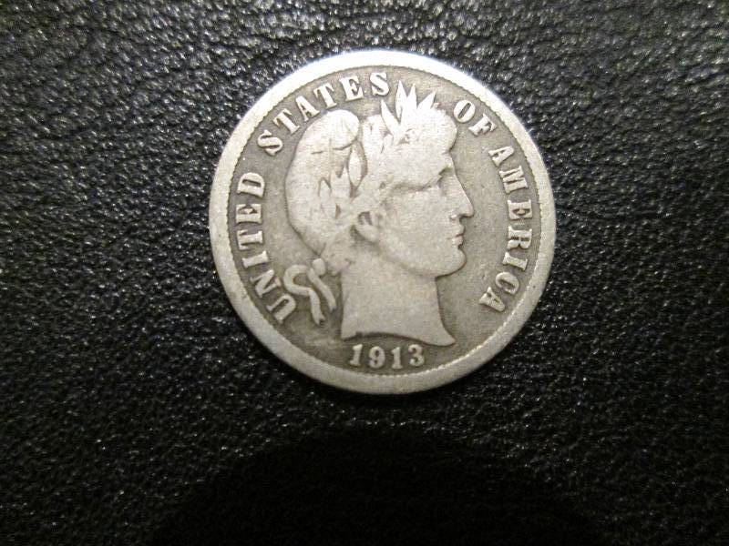 lot 164 image: 1913 Dime...