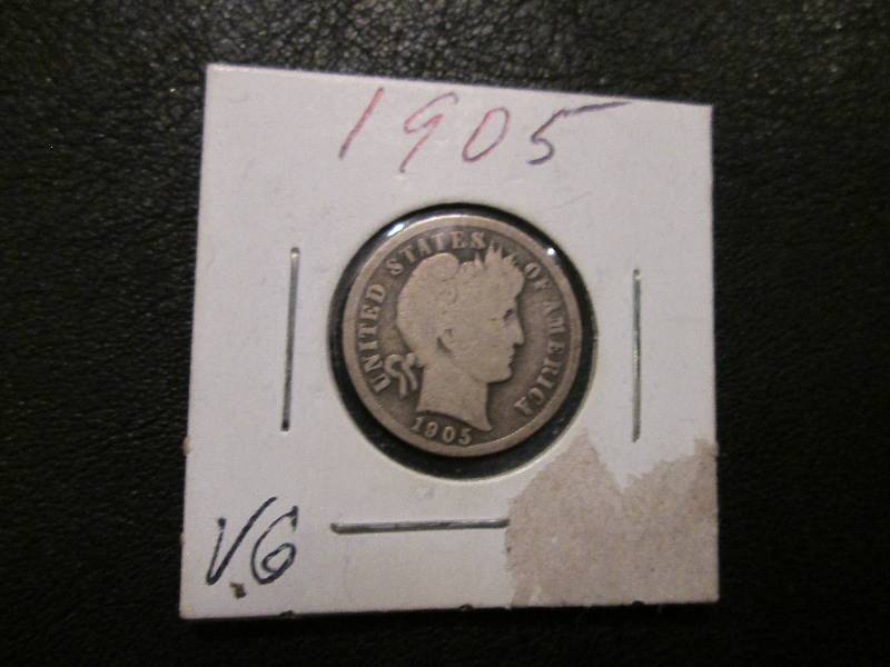 lot 165 image: 1905 Dime...