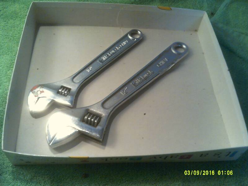 NUMBER 10 AND NUMBER 12 CRESENT WRENCHES