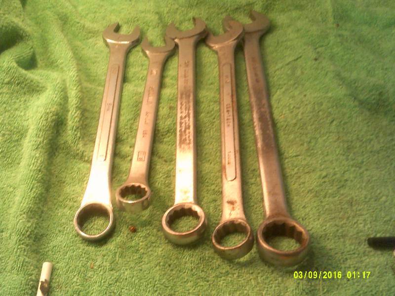 ONE 1 78,1 116 , 1 116 , 1 14 INCH WRENCHES