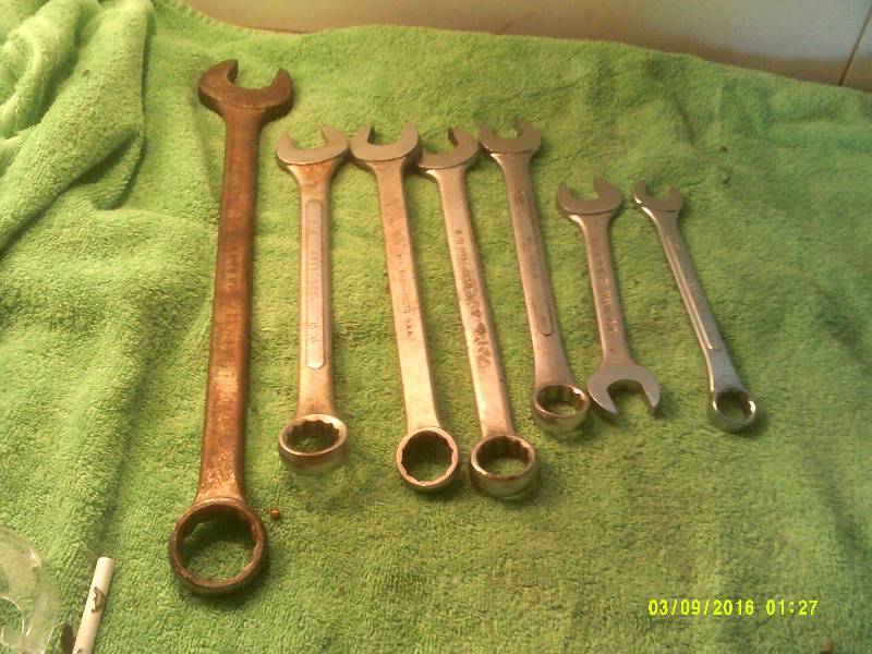 1516 , 78 , 11  16 , 1 14 INCH WRENCHES