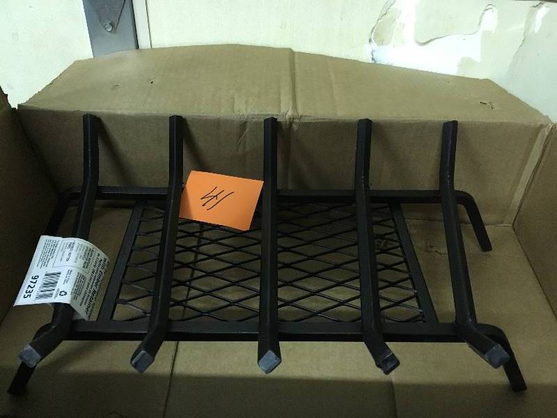 lot 41 image: Homebasix Fireplace-Grit with Ember Retainer 23-Inch With Ember Retainer  open box not used