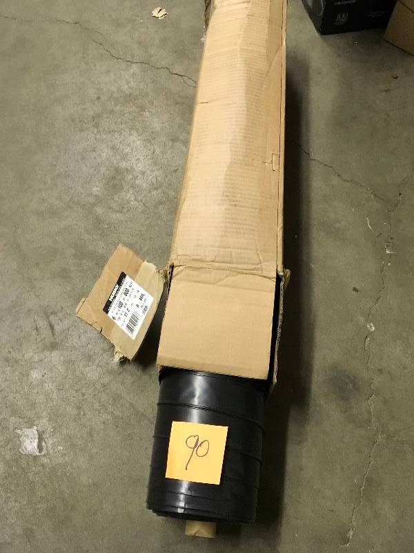 lot 90 image: Poly-America 6 x 100 ML Tyco Polyethylene Black Plastic Sheeting new