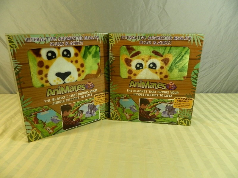 lot 11 image: 2 New Augmented Reality Plush Blankets