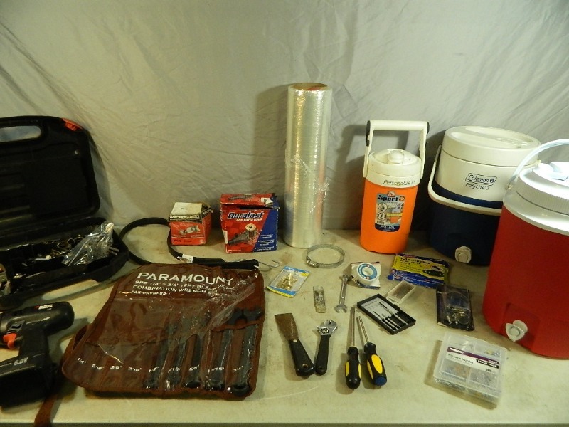 lot 46 image: Tools, Drink Dispensers, More