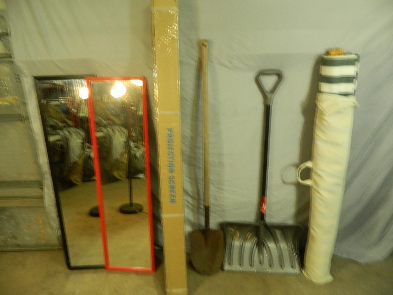 lot 118 image: Shovels, Mirrors, and More