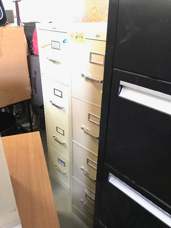 2 4-DRAWER FILING CABINETS