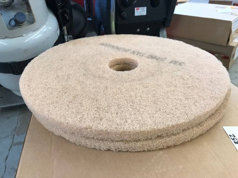LOT OF FLOOR SCRUBBER PADS