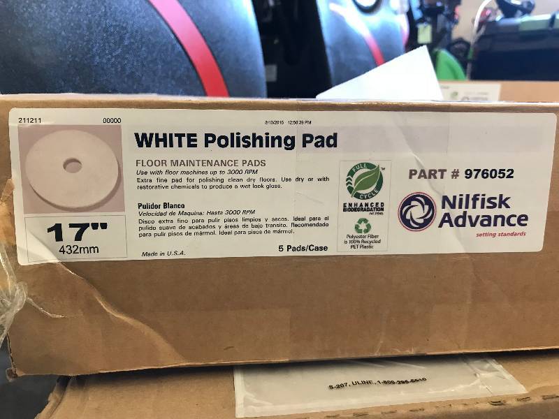 LOT OF 17 FLOOR SCRUBBER PADS