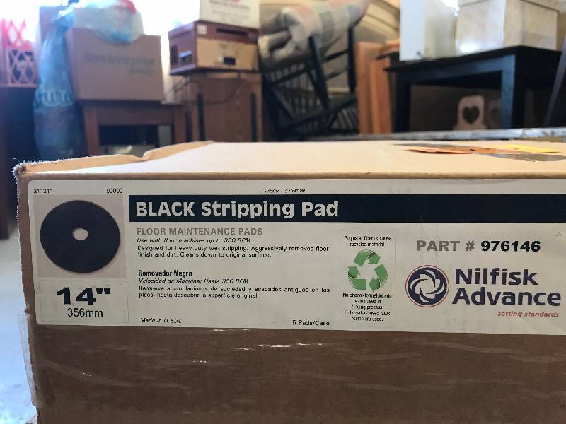LOT OF 14 FLOOR SCRUBBER PADS