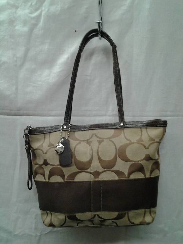 COACH Signature Handbag (Brown)