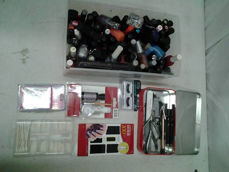 Lot Of Fingernail Tips, Polish & Related
