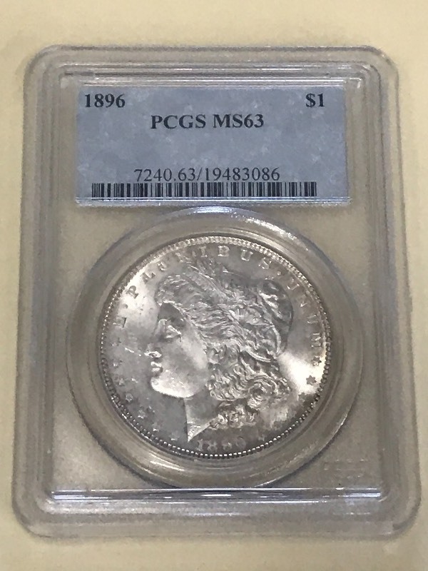 1896 Morgan Silver Dollar, PCGS Gra...