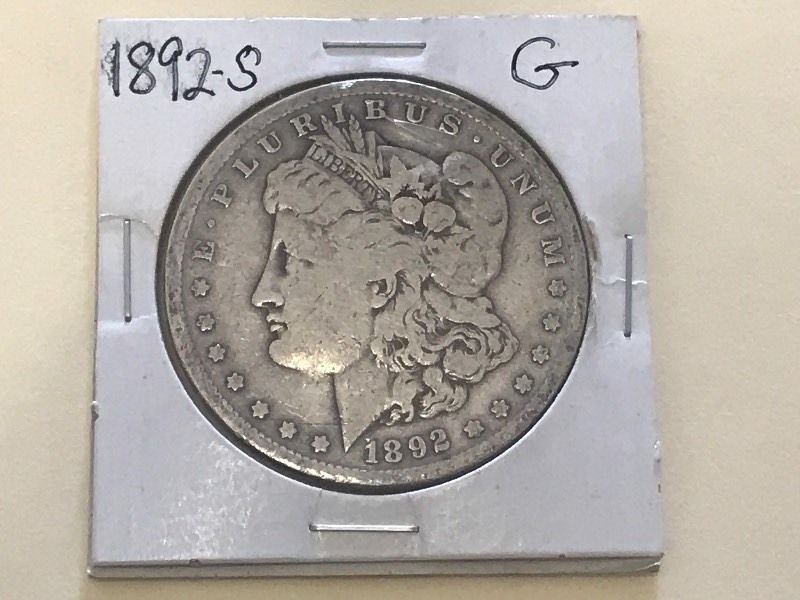 1892-S Morgan Silver Dollar ...