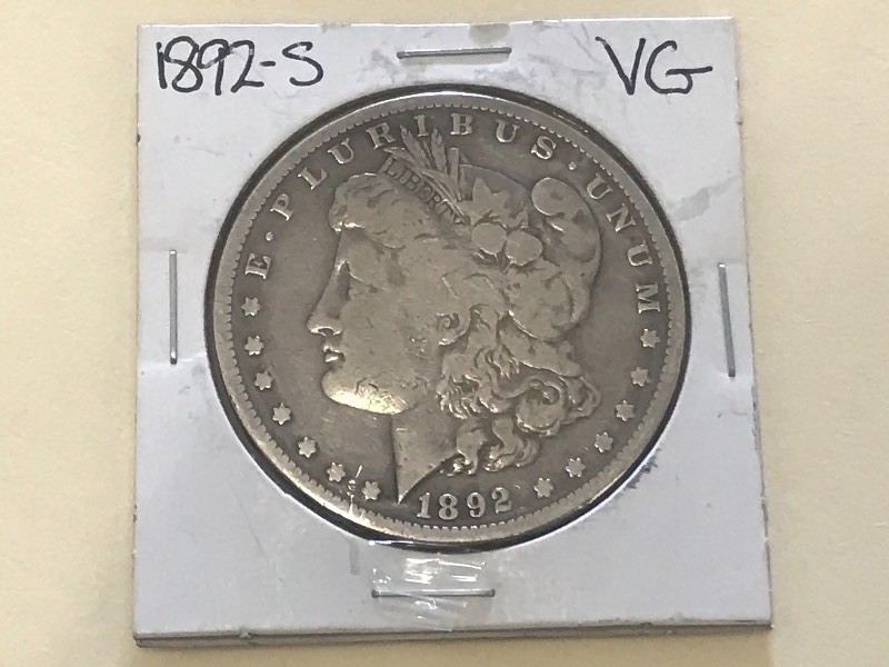 1892-S Morgan Silver Dollar ...