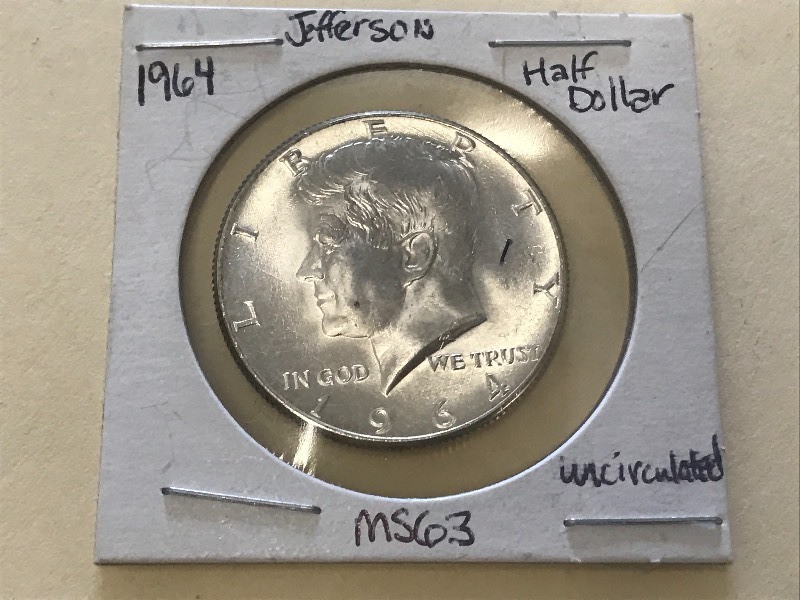 1964 Jefferson Silver Half Dollar ...