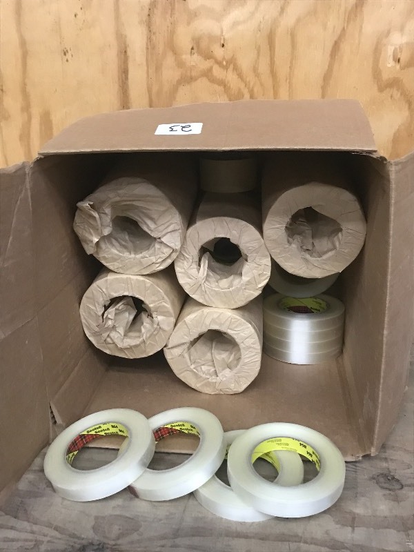 lot 23 image: Box Full Of New Rolls Of 3M #864 Pa...