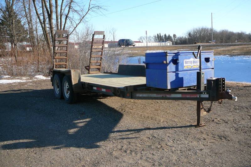 1997 Tow Master Skid loader car Trailer