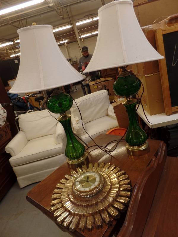 LAMPS AND CLOCK
