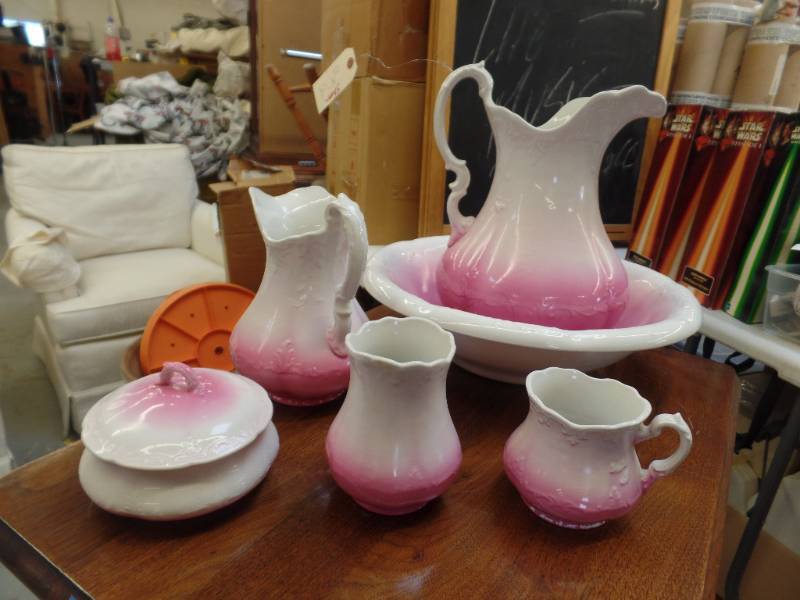 ANTIQUE PITCHER AND BOWL SET