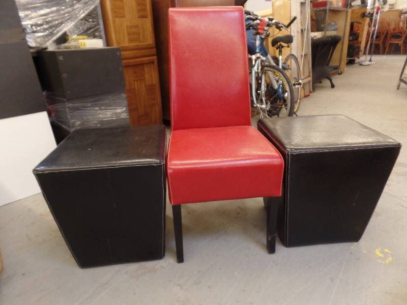 CONTEMPORARY CHAIR AND TABLES