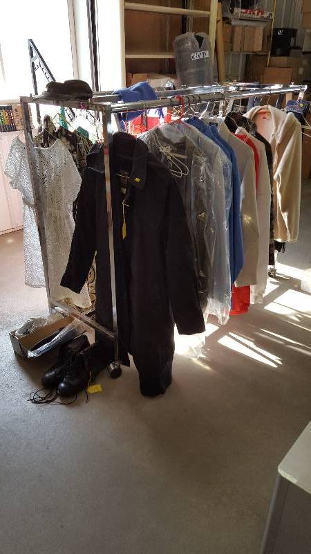 lot 95 image: Store Chrome Clothing Rack