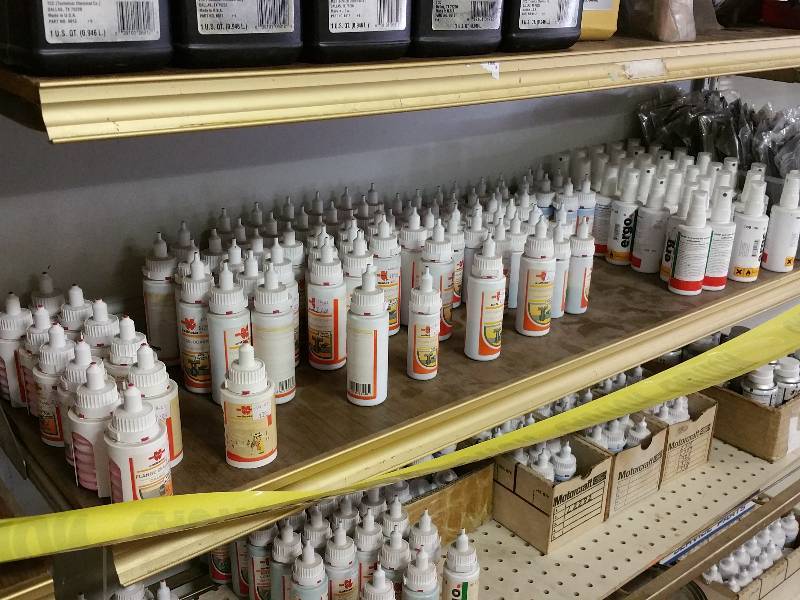 lot 10 image: Large Group of Flange Sealant, Threadlocker, Activator, Etc.