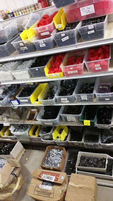 lot 30 image: Caps, Bar Knobs, Clips, etc.