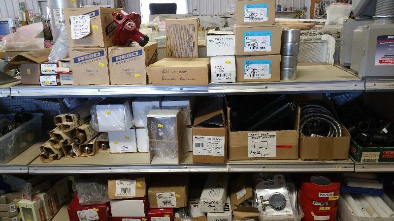 lot 35 image: Garage Door Controls, Couplings, Regulators, Bulbs, Dishwasher Connects, etc.