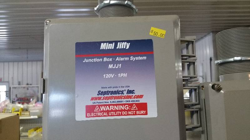 lot 37 image: Mini Jiffy Junction Box Alarm System (x5), WallWindow AC Fan Motor, Washer Control Board, etc.