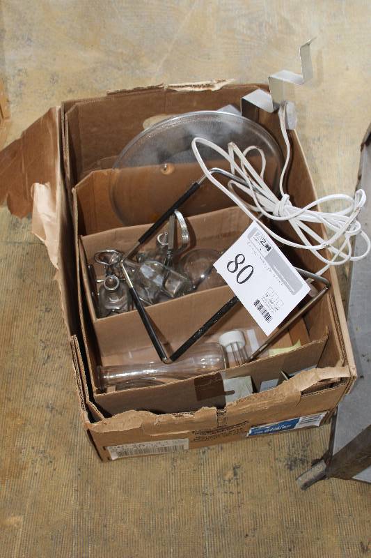 lot 80 image: Box Lot of Kitchenware - Holders, Glass Condiment