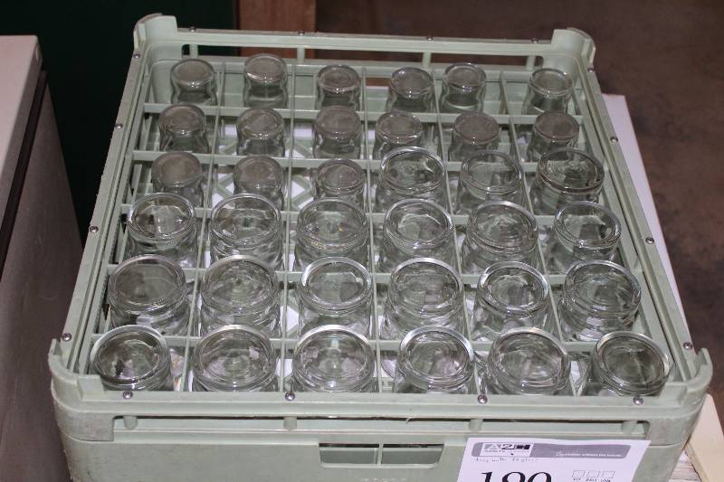 lot 190 image: Lot of (36) Glasses w Wash Tray