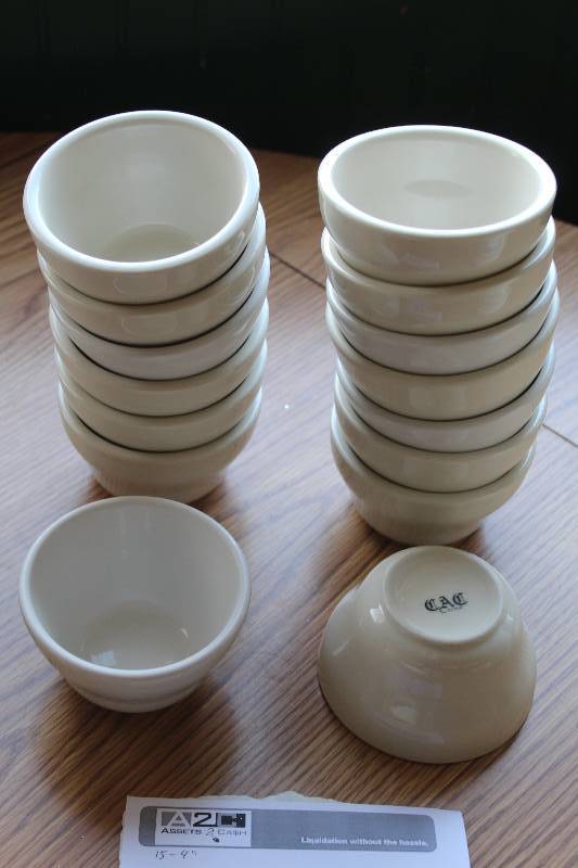 lot 144 image: Lot of (15) CAC China 4in. Cups