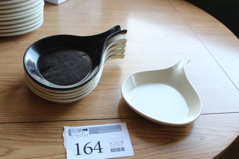 lot 164 image: Lot of (6) Bel-Terr Fajita Serving Plates w Handle
