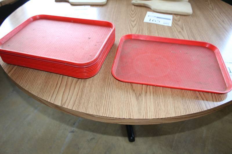lot 167 image: Lot of (10) Plastic Serving Trays
