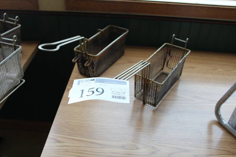 lot 159 image: Lot of (2) Small Deep Fryer Baskets