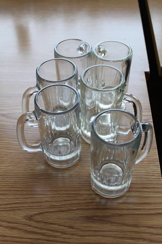lot 176 image: Lot of (6) Glass Mugs